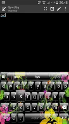 Emoji Keyboard Glass BlackFlow android App screenshot 4